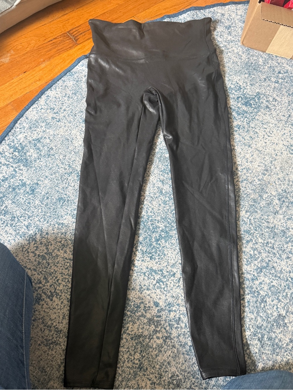 SPANX Black High-Waist Shaping Leggings